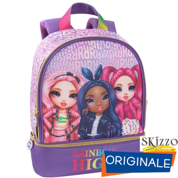 zaino asilo rainbow3 zaino asilo rainbow high