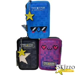 astuccio 3 zip tiny star martina stella