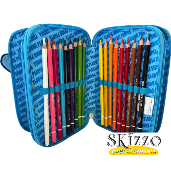 astuccio 3 zip young people boy tintaunita poolover