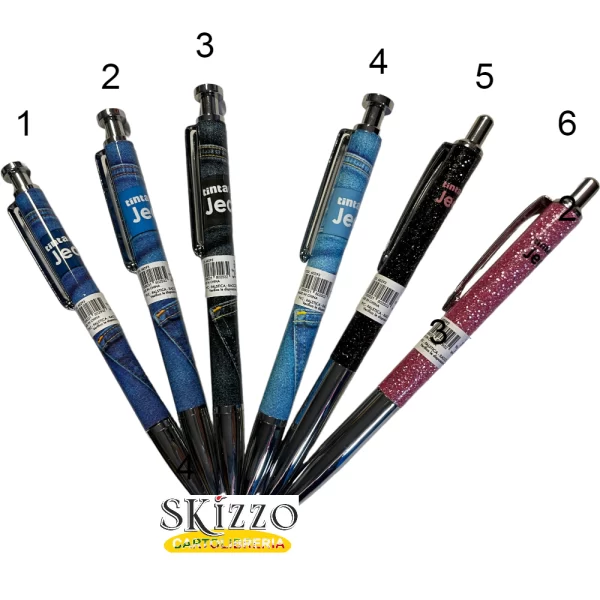 penna t.u. jeans penna sfera tintaunita jeans