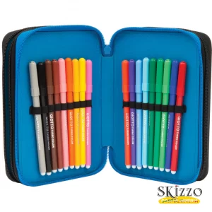 astuccio 3 zip t-rex dinosauro