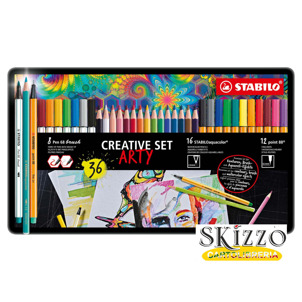 creative set arty stabilo