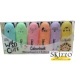 mini evidenziatori wild&cute colourbook