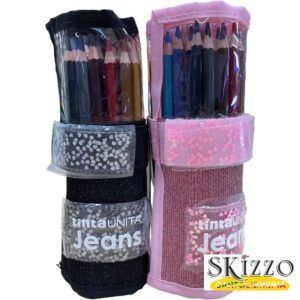 rotolo pastelli tintaunita jeans lurex