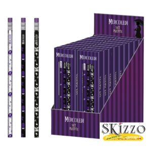 set matite mercoledì addams