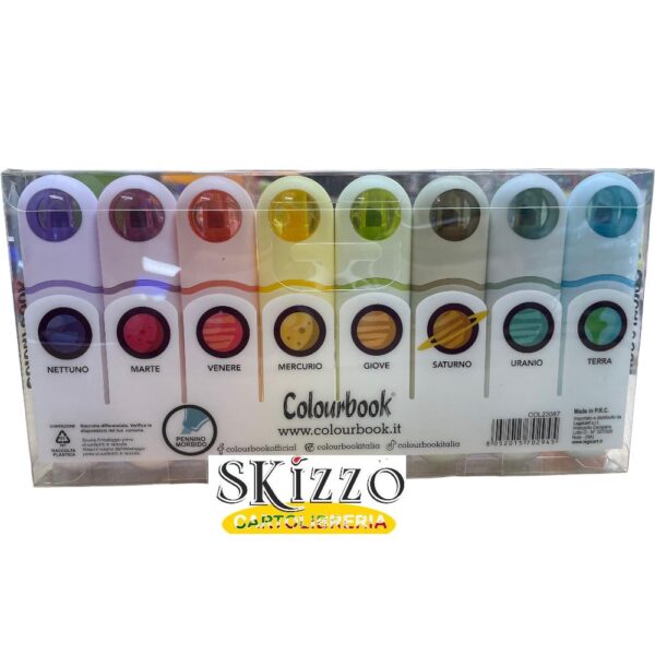set evidenziatori colourbook spacelight