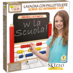 lavagna in legno per bambini con pallottoliere