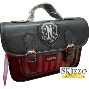 mini zaino / borsa a tracolla mercoledì addams wednesday originale