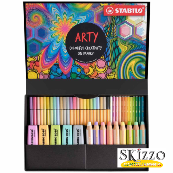 stabilo arty colorful creativity pastel 50pz