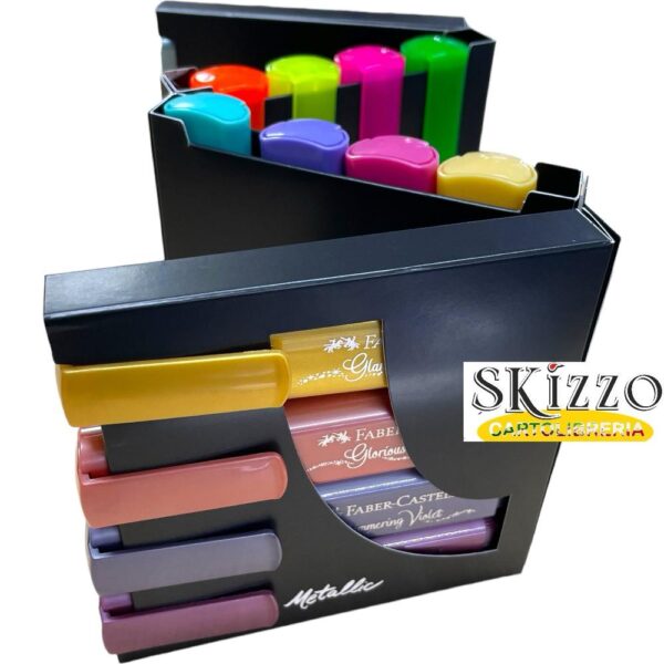 deskset 16 evidenziatori fabercastell