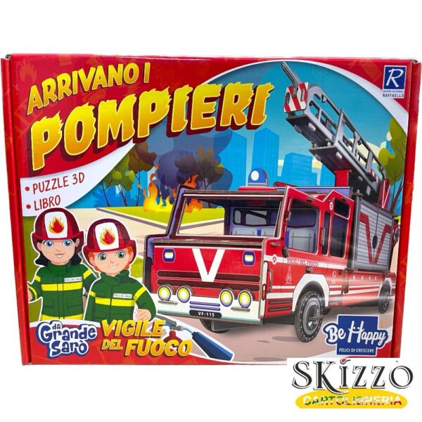da grande sarò arrivano i pompieri behappy puzzle 3d