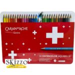 caran d'ache swisscolor 30 colori confezione metallo
