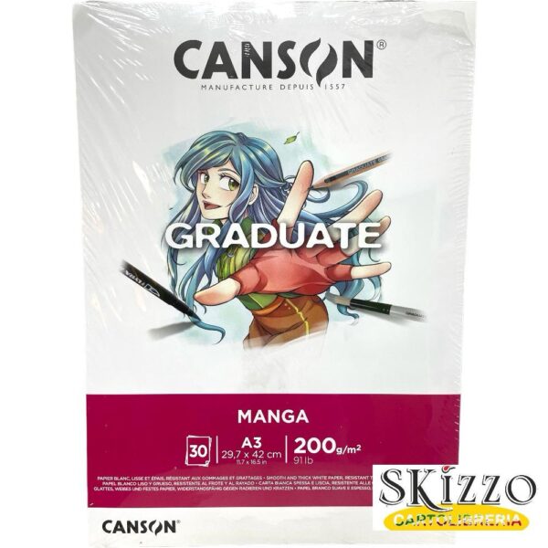 blocco a3 canson graduate manga