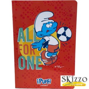 maxi quaderno blasetti puffi smurfs