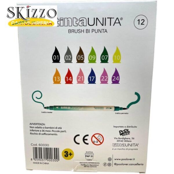 pennarelli brush tintaunita 12