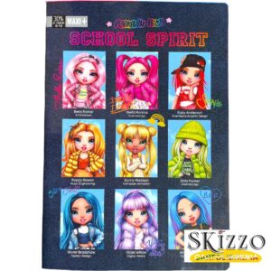 maxi quaderno a4 rainbow high