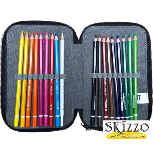 astuccio 3 zip completo shout school of magic maricart