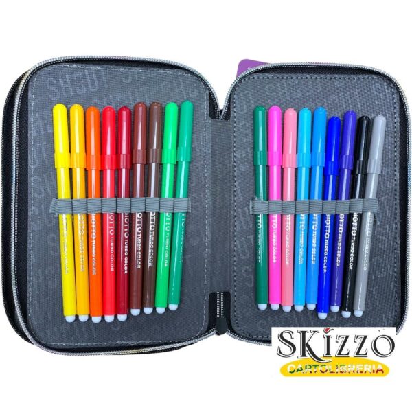 astuccio 3 zip completo shout school of magic maricart