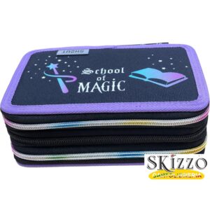 astuccio 3 zip completo shout school of magic maricart