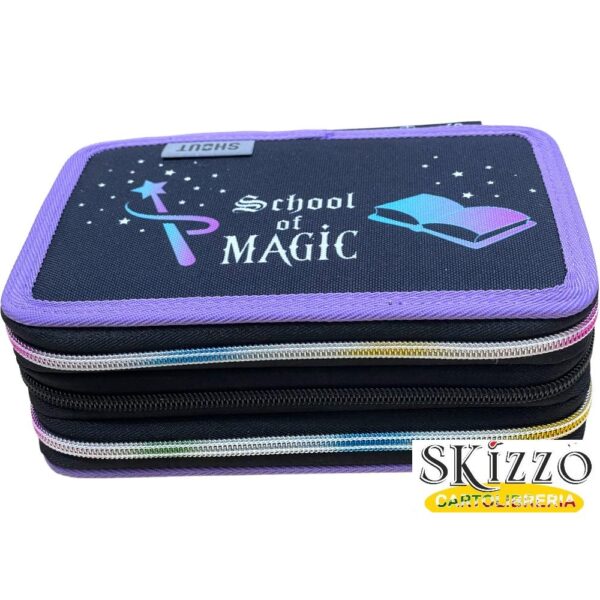 astuccio 3 zip completo shout school of magic maricart