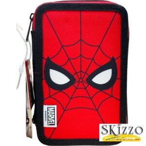 astuccio 3 zip completo spiderman maricart