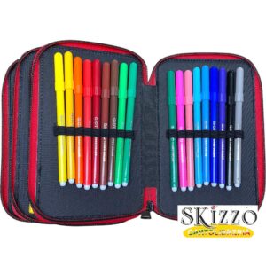 astuccio 3 zip completo spiderman maricart
