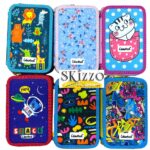 astuccio 3 zip fantasia colourbook