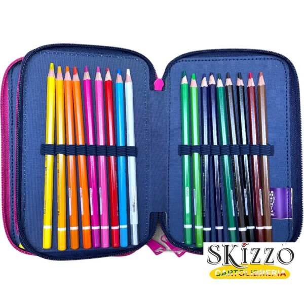 astuccio 3 zip completo stitch maricart