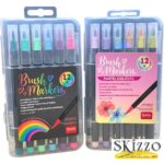 set 12 pennarelli brush marker legami