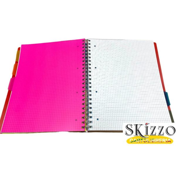 maxi spiralato a4 ppl multimateria con divisori tintaunita