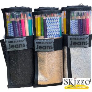rotolo pastelli tintaunita jeans lurex