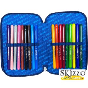 astuccio 3 zip tintaunita novità 2024/2025 jeans flower
