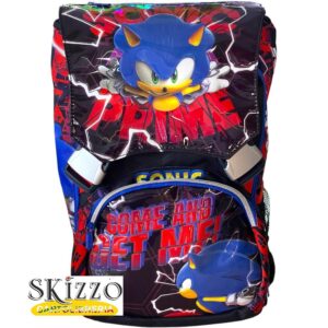 zaino ed astuccio 3 zip sonic prima seven 2024/2025