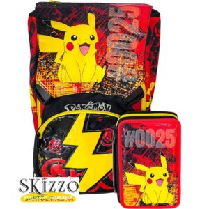 zaino ed astuccio 3 zip seven pokemon 2024/2025 novità