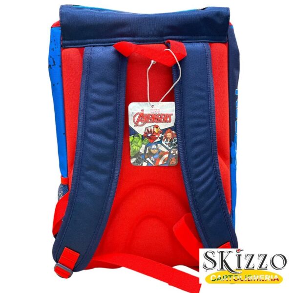 zaino ed astuccio 3 zip seven capitan america 2024/2025 novità schoolpack