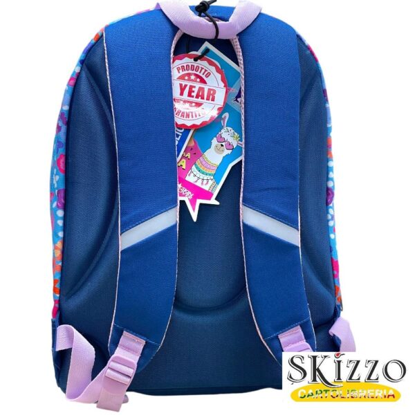 zaino ed astuccio 3 zip lama skin over young people girl