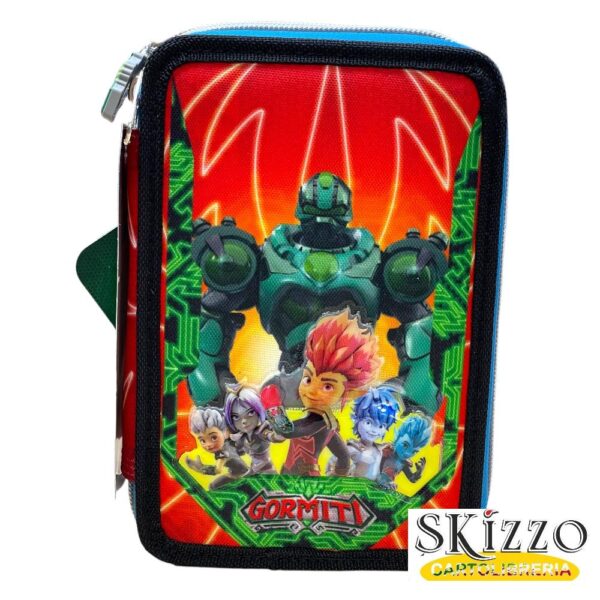 zaino ed astuccio 3 zip gormiti giochi preziosi promozione sottocosto