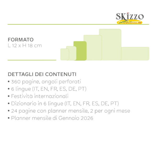 agenda medium giornaliera 2025 legami