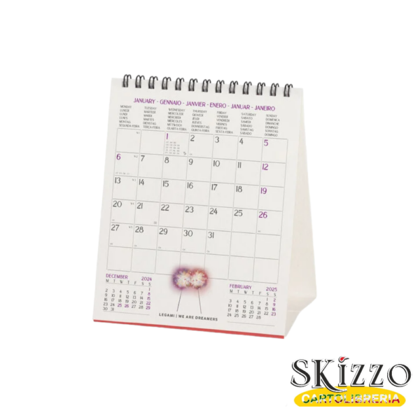 calendario da tavolo 2025 legami