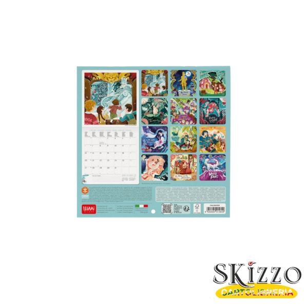 calendario da parete 18x18 2025 legami