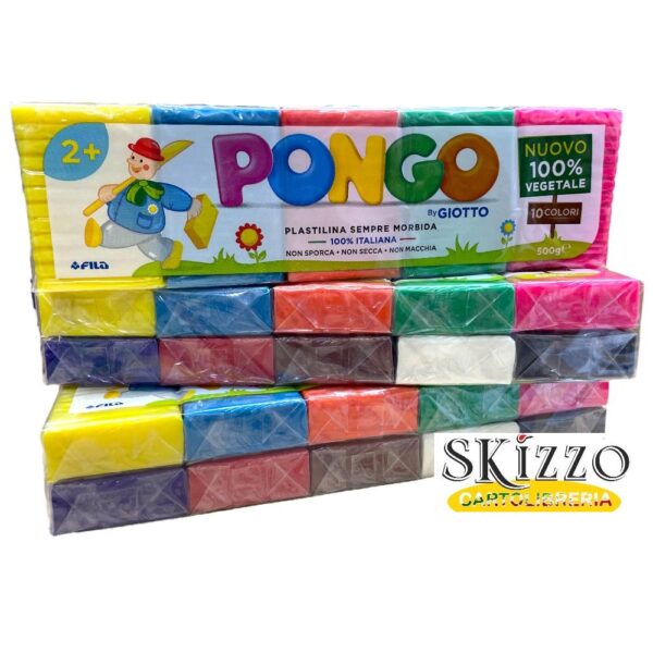 pasta da modellare 10 colori pongo fila giotto
