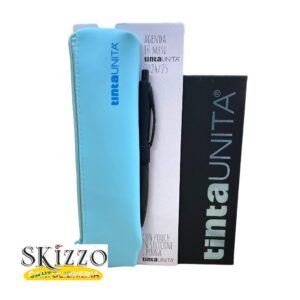 diario agenda 2024/2025 tintaunita black edition 16 mesi con astuccio e penna