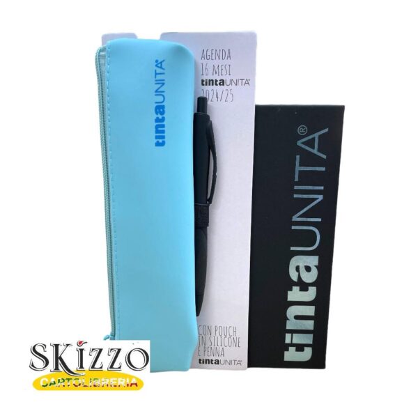 diario agenda 2024/2025 tintaunita black edition 16 mesi con astuccio e penna