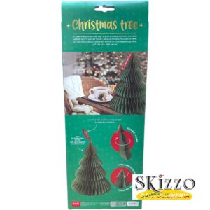 albero di natale in carta pieghevole legami