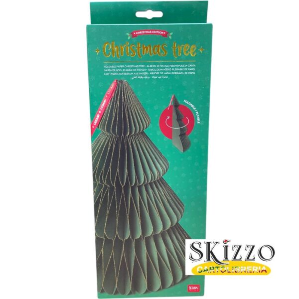 albero di natale in carta pieghevole legami