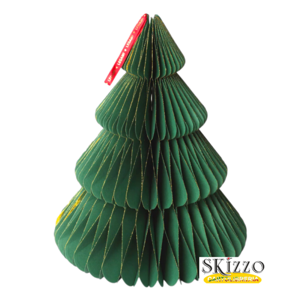 ALBERO NATALE CARTA albero di natale in carta pieghevole legami