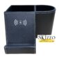 portapenne da scrivania in ecopelle con rirarica wireless british gentman&co maricart 75247