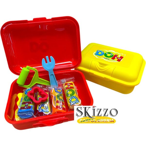 portamerenda doh 2 porta merenda tintaunita kids con plastilina doh 61776