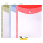 busta a foratura universale con bottone folder wave colourbook
