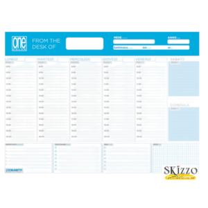 planner planning a3 settimanale one color blasetti
